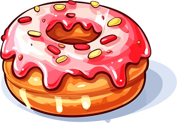 Glazed Donut Illustration 