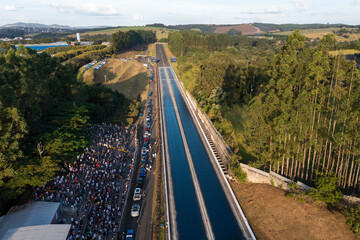 Itatiba - São Paulo - Brazil - MAY 27 2023 - Test track at drag racing festival at São Paulo...