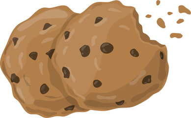 Chocolate biscuits illustration
