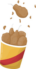 Illustration of fried chicken
