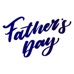 Fototapeta na wymiar happy father day lettering typography