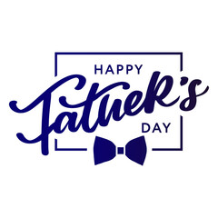 happy father day lettering typography