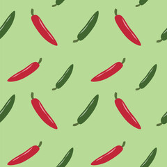 Cute seamless pattern with vegetables