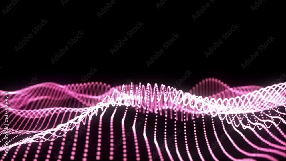 Poster science dark pattern with structure mesh and circles. modern business space dots illustration with b