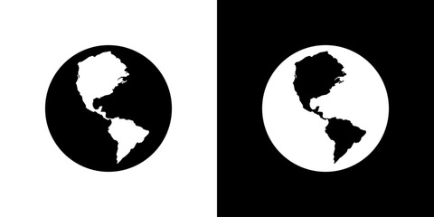 Social media public globe icon vector. Earth, world symbol concept