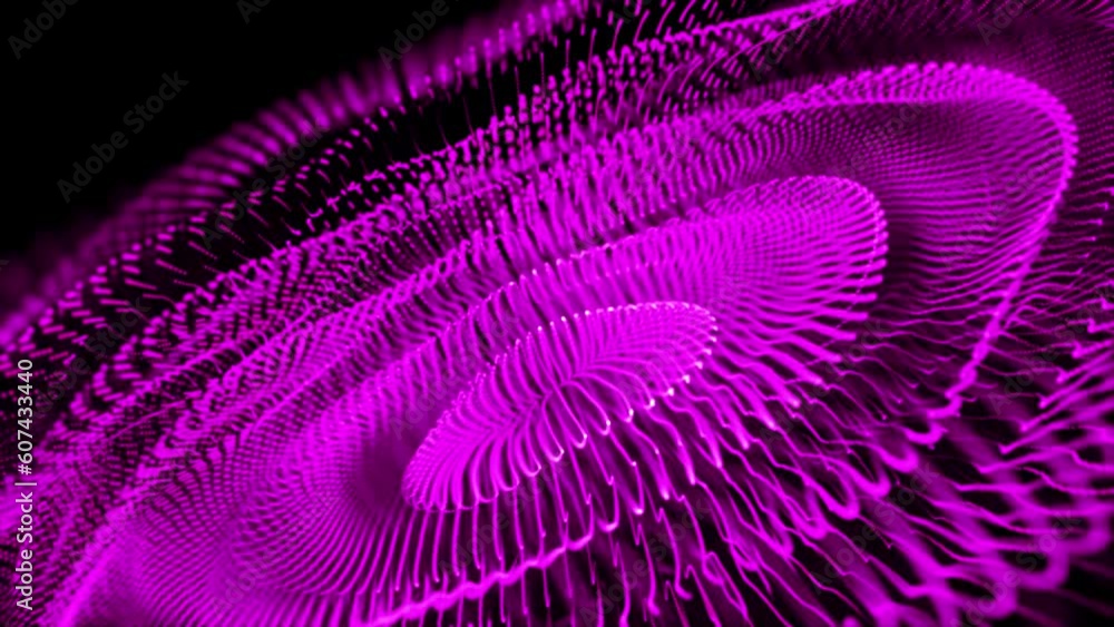 Poster digital data visualization. abstract background with connected line and dots. scientific vector illu