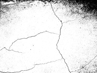 crack ground for abstract background on white background