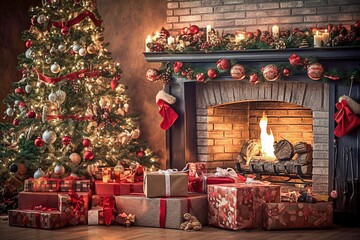 Cozy Festive Home Environment .