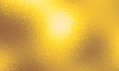 Gold foil background with light reflections. Golden textured wall. Horizontal vector image