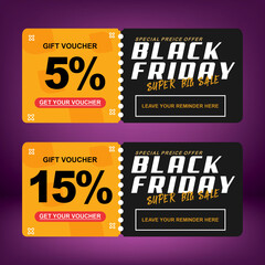 black friday sales banner templates vector, various types of discounts