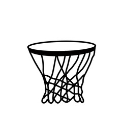 Obraz na płótnie Canvas basketball hoop isolated on white