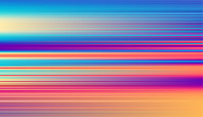 Abstract defocused horizontal background with horizontal smooth blurred lines. Vector eps