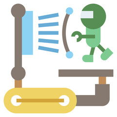 3d sensor line icon,linear,outline,graphic,illustration