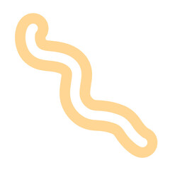 Hand-drawn Cute yellow, orange, line, shape, strokes, curve, Decoration and elements design in doodle style