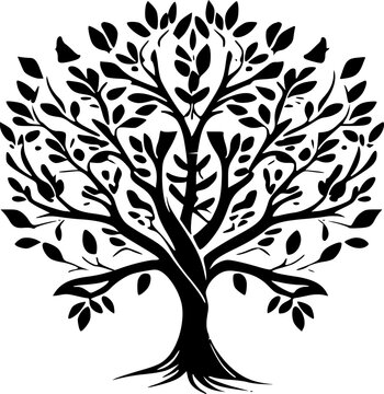 Tree of Life - High Quality Vector Logo - Vector illustration ideal for T-shirt graphic