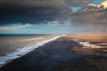 The diverse but very beautiful landscape of Iceland. Here you can feel true freedom watching such views. Iceland in march.