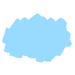 Hand-drawn Cute blue line, shape, strokes, curve, Decoration and elements design in doodle style