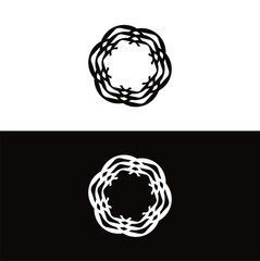 Circle vector logo template illustration