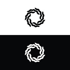 Circle vector logo template design