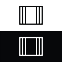 Rectangle vector logo template design