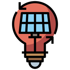 solar energy line icon,linear,outline,graphic,illustration