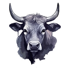 Cow modern pop art style, Colorful Cow illustration, pastel cute colors