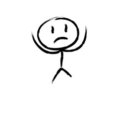 Stickman cartoon sketch