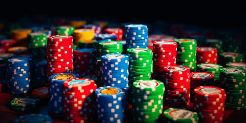 Fototapeta na wymiar Poker chips