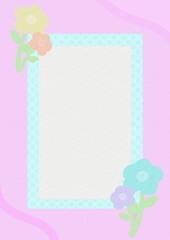 Frame background cute color pastel