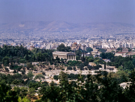 ギリシャ・アテネの古代アゴラ、Temple of Hephaestus、&Nu;&alpha;ό&sigmaf; &tau;&omicron;&upsilon; &Eta;&phi;&alpha;ί&sigma;&tau;&omicron;&upsilon;、