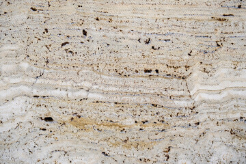 Detail of travertine marble wall tile texture