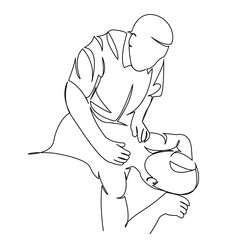 girl getting a massage