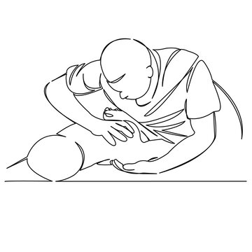 line art person injured leg clip art preview