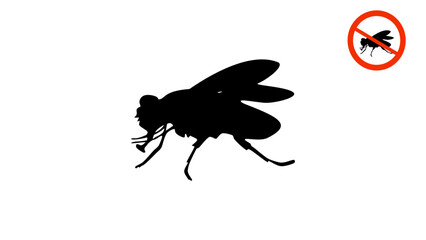 housefly silhouette
