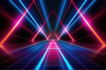 A colorful background with a purple light Generative AI