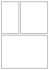 Manga storyboard layout A4 template for rapidly create papers and comic book style page 5