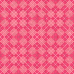 Simple Light Pink Seamless Argyle Pattern