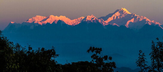 sunrise over Kanchenjungha