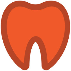 Tooth in an icon denoting dental 