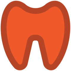 Tooth in a icon denoting dental 