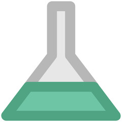 A sample tube bold line icon