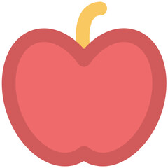 An icon of apple bold line design 