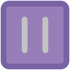 An icon of video player in bold line modern design 