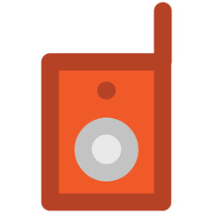 A shooting camera bold line icon