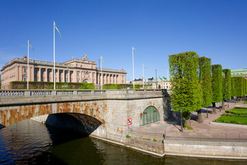View over Gamla stan in Stockholm, Sweden - 607458888