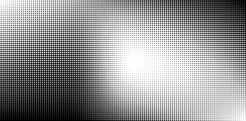 Medium dots halftone vector background. Overlay texture. The halftone texture is monochrome. Vector background
