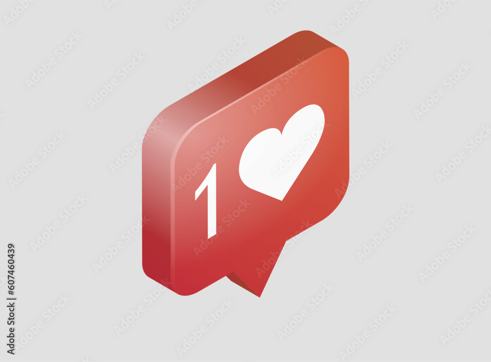 Poster 3D vector minimal social media with video and photo gallery on mobile application and mobile web design, user interface
