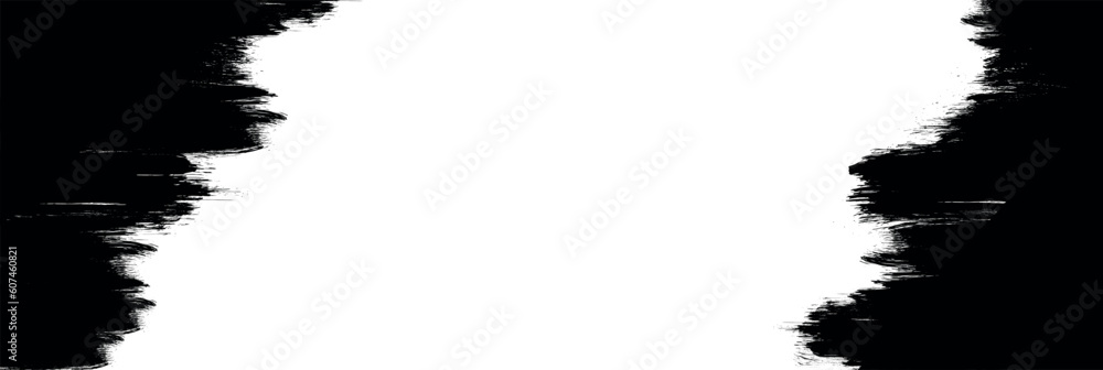 Poster grunge background. broken dirty rough frames. grunge black frame with white background for your text