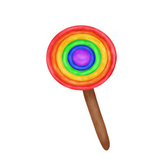 Rainbow Candy, Pride Month Illustration