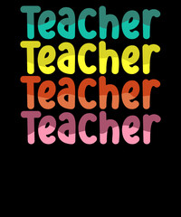 Retro Teacher Back to School Teacher Appreciation T-shirt for Teacher